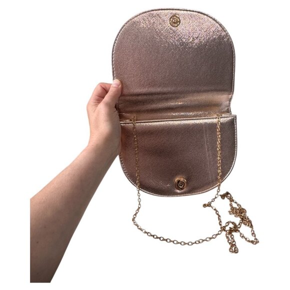 Steve Madden Crystal-Studded Half Moon Ring Clutch rose gold - Picture 7 of 8